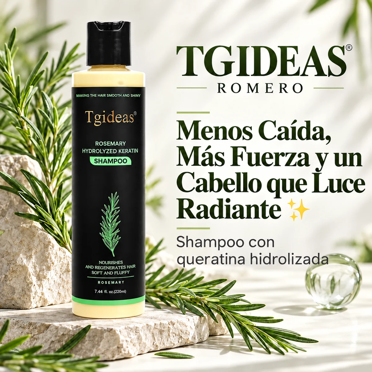 Shampoo TGIDEAS Romero 220 ml